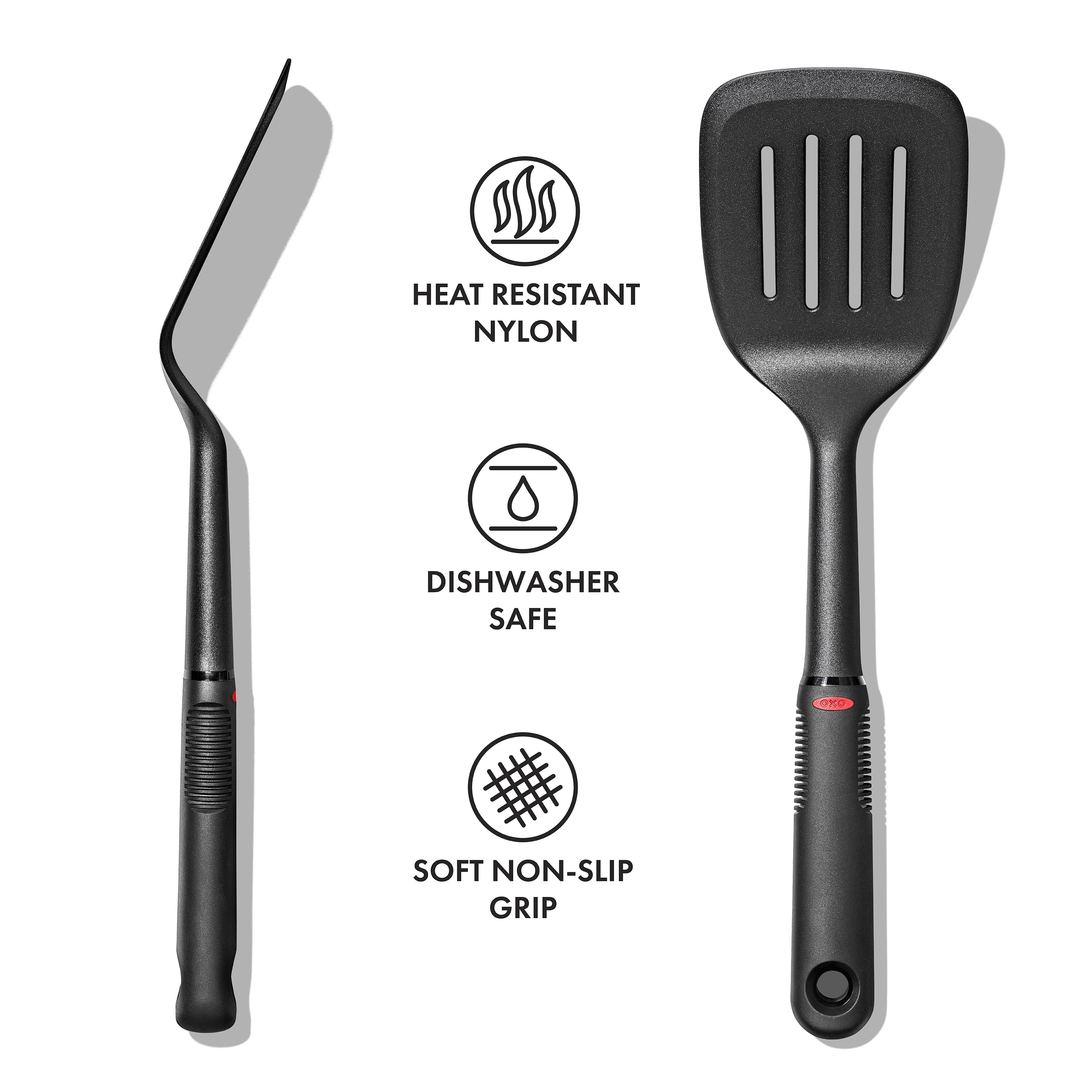 OXO Softworks 13" Nylon Kitchen Spatula, Black