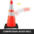 thumbnail image 6 of 6-Pack 36" Industrial Traffic Cones - Weatherproof PVC Hazard Cones with Weighted Base for High Visibility & Stability, 6 of 7