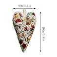 thumbnail image 2 of XMMSWDLA DIY Heart Embroidery Christmas Ornament Kit - Handmade Cross Stitch Hanging Decor with Needles & Thread, Festive Xmas Tree Decoration for Beginners, 2 of 2