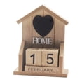 thumbnail image 2 of Bloques de Calendario de Madera BLESIY Decoración de Hogar y Oficina Parte Superior Triangular Marrón 2 Piezas, 2 of 8