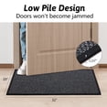 thumbnail image 5 of GALMAXS7 Kitchen Rug Absorbent Rubber backed Kitchen Mat Gray Woven Floor Mat for Cooking 20" x 32", 5 of 6
