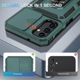 thumbnail image 3 of for Galaxy A14 5G Phone Case,Slide Camera Cover HD Screen ProtectorMilitary Grade Shockproof Ring Holder Kickstand Protective for Samsung Galaxy A14 5G Case, Pine Green, 3 of 6