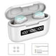 thumbnail image 1 of 4pcs Auriculares inalámbricos Bluetooth 5.1 Auriculares con pantalla LED Auriculares portátiles impermeables, Blanco Inevent EL000249-02B, 1 of 7