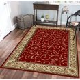 thumbnail image 2 of Radici 1599-1532-RED Como Rectangular Red Transitional Italy Area Rug, 7 ft. 9 in. W x 11 ft. H, 2 of 3