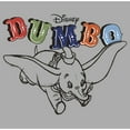 thumbnail image 2 of Boy's Dumbo Flying Outline With Logo  Graphic Tee Athletic Heather Small, 2 of 5