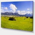 thumbnail image 2 of Green Bavaria Field Panorama - Landscape Canvas Art Print, 2 of 4