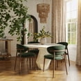 thumbnail image 2 of TOV Furniture Zinea Forest Green Performance Textured Velvet Dining Chair, 2 of 5