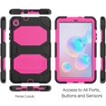 thumbnail image 4 of Galaxy Tab A 8.4 Case 2020, Heavy Duty Rugged Full-Body Hybrid Shockproof Drop Protection Cover with Kickstand for Samsung Galaxy Tab A 8.4 2020 Model SM-T307 (Rose), 4 of 6