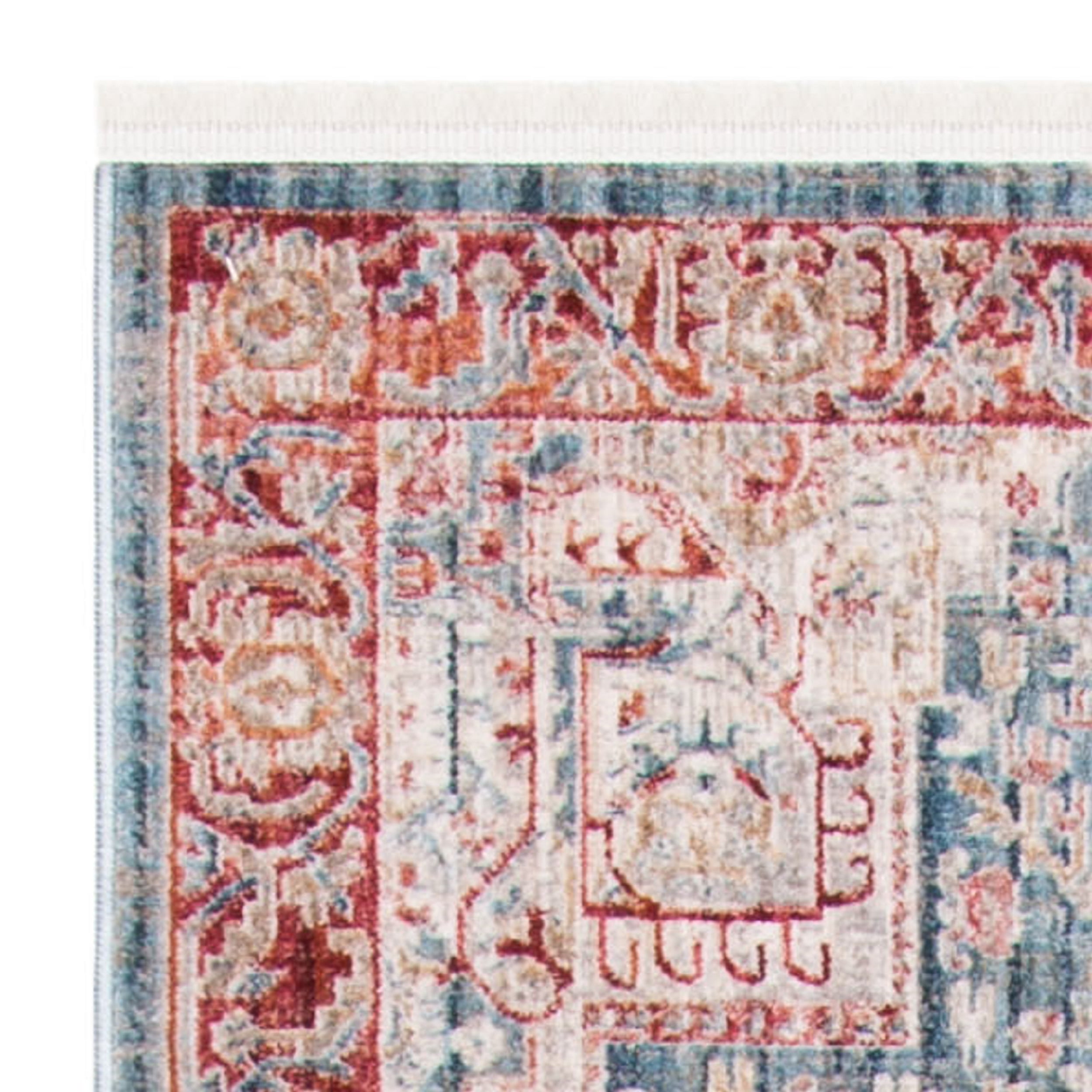 SAFAVIEH Kenitra Collection KRA659M Blue / Red Rug