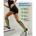thumbnail image 4 of 3 Pairs Medical Sport Compression Socks - 15-20mmhg Graduated Knee-High Support for Men & Women, Ideal for Soccer, Running, and Nurses, 4 of 7