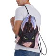 thumbnail image 3 of Bolsa clásica con cordón de Cómo entrenar a tu dragón, plegable, para deportes, fitness, unisex, para viajes y deportes de playa, tamaño mediano, 3 of 8