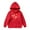 Red, variant on Kiijoy Valentine's Day Hoodie for Girls Hearts Print Lightweight Hooded Sweatshirt, Sizes 3-4