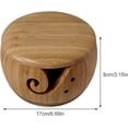 thumbnail image 4 of Yarn Bowls for Crocheting with Lid - Portable Wool Yarn Storage Holder Organizer Round Basket for Knitting Sewing, Mothers Day, Thanksgiving Day,, 4 of 5