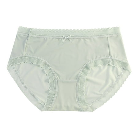 Bigersell Ladies Underwear Panties Cotton Clearance Seamless Cotton Underwear Women Boy Shorts Panty Style P-1222 Cotton Boyshort Panties Cotton Thong Briefs Mid Waist Women s Bikini Panties Green M