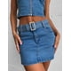 thumbnail image 2 of Lucakuins Faldas de mezclilla para mujer Verano Ajustable Sling Backless Slim Front Zipper Casual Tank Tops Lucakuins  S-XL, 2 of 9