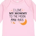 thumbnail image 4 of Inktastic I Love My Mommy to the Moon and Back Boys or Girls Long Sleeve Baby Bodysuit, 4 of 5
