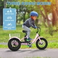 thumbnail image 6 of Mooncool Electric Tricycle for Kids , 3 Wheels 16"x3" Fat Tire Tricycle Electric Trike Cruiser Bicycle, 250W Aluminum Frame Electric Trikes Etrike with 10.4Ah Removable Battery and Rear Basket,UL2849, 6 of 12