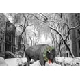 thumbnail image 2 of Phillip, Jamie 14x11 Gold Ornate Wood Framed with Double Matting Museum Art Print Titled - Buffalo Christmas, 2 of 4