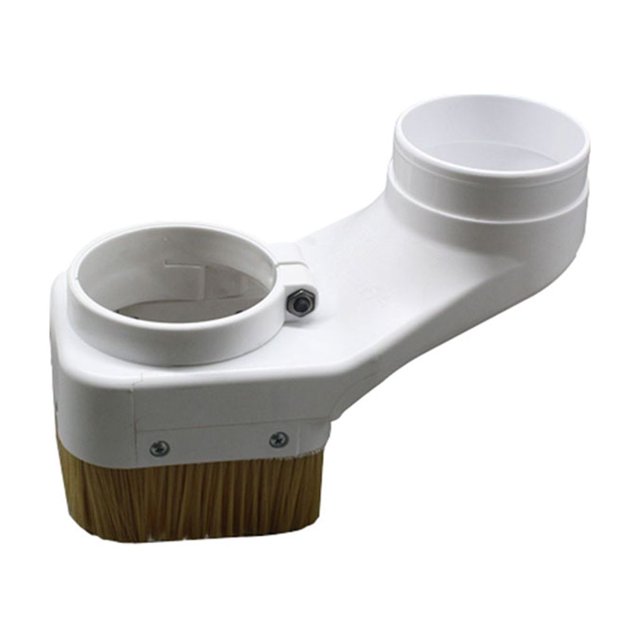 Scienceny Tapa antipolvo para grabador ABS, máquina de grabado de reemplazo desmontable portátil, cubierta para removedor de polvo de pelo de Herramientas eléctricas Blanco 70 mm