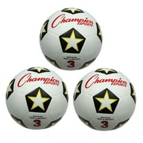 Champion Sports Soccer Ball, Size 3, Red and White
