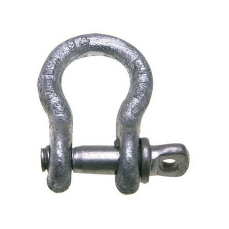 

1-1/8 Anchor Shackle Screw Pin Forged Carbon Steel Painted Blue