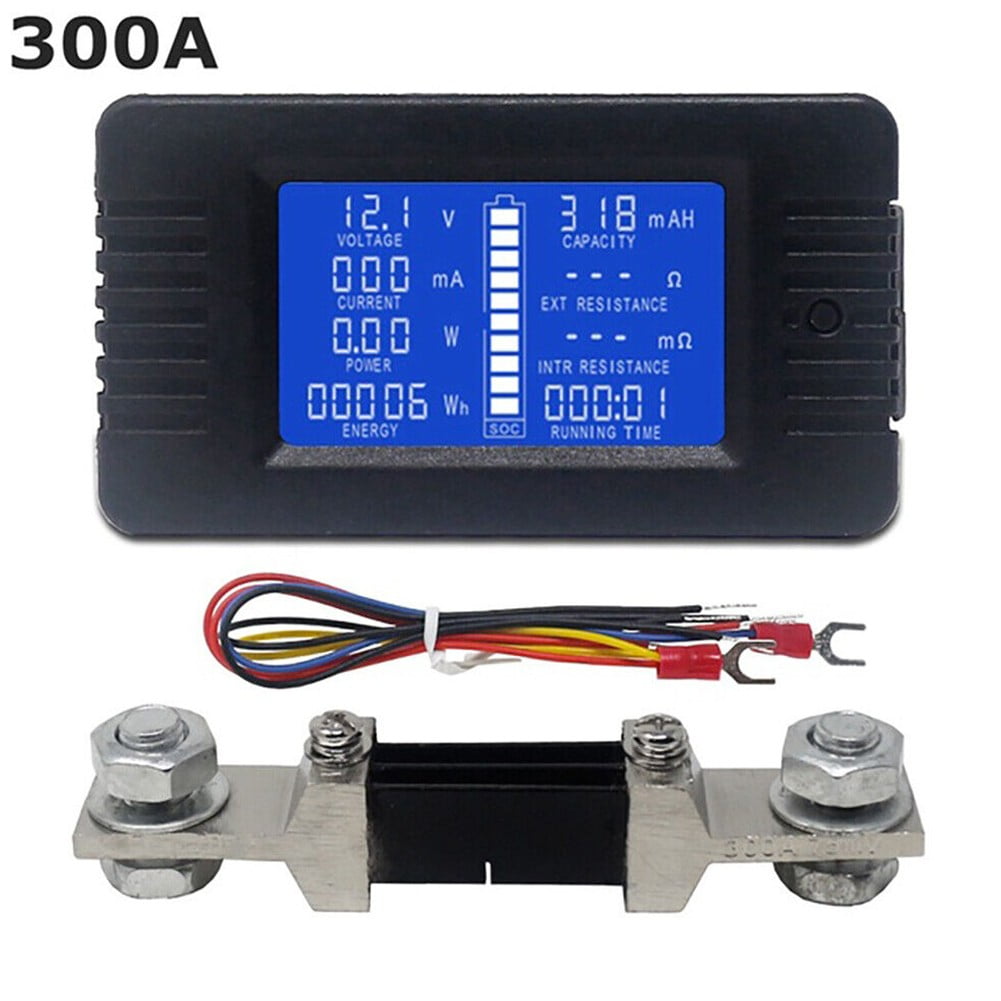 DC Battery Monitor Meter Current Voltage Power Multimeter Ammeter