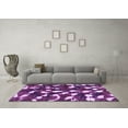 thumbnail image 3 of Ahgly Company Indoor Round Abstract Purple Modern Area Rugs, 7' Round, 3 of 4