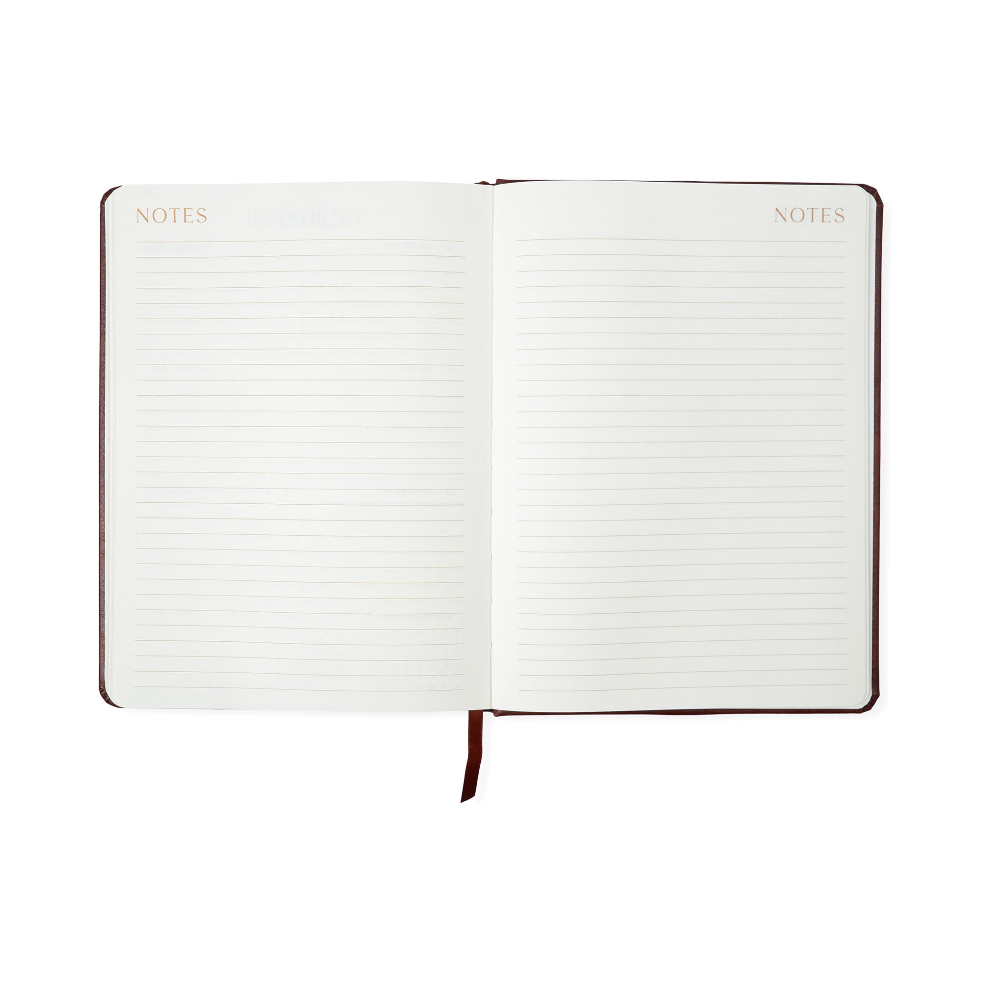 Think Ink 15-Month Weekly Leatherette Planner, 6.5 x 9, Brown, April 2026 - June 2027