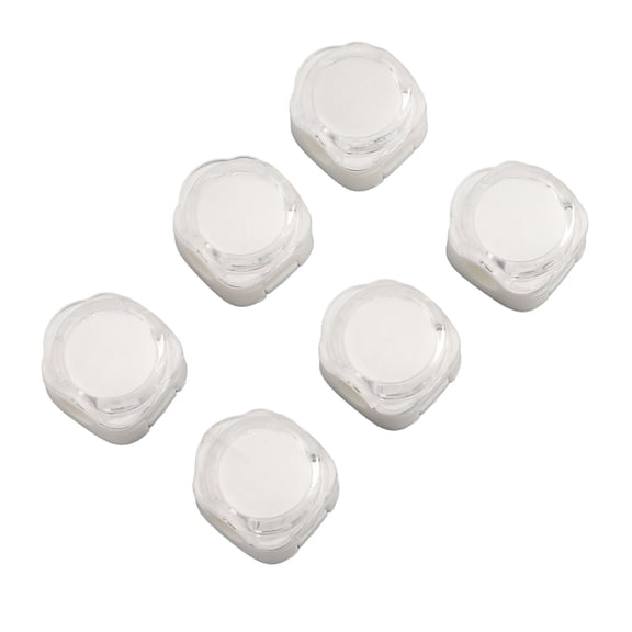 Suodoka 6 Pcs Magnetic Cable Organizer, 7.5mm Slot Charging Cord Clip Holder, Desk Wire Keeper with Traceless Tape, White