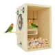 thumbnail image 1 of Caja para Pájaros, de Cría para Periquitos, Casa de Madera Acrílica Transparente para Cacatúas., 1 of 5