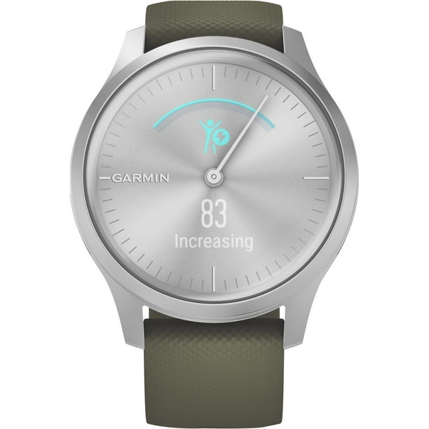 Garmin Vivomove® Watch, Style Moss Green with Silver Hardware - Walmart.com