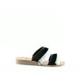 thumbnail image 2 of Dolce Vita Women's HAYA Slide Sandal, Black/White Fringe, 7.5 M US, 2 of 8