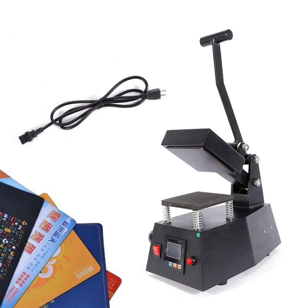 450W 110V Heat Press Machine for Transfer Stickers Labels Clothing Logo Printing 4.7x4.7in