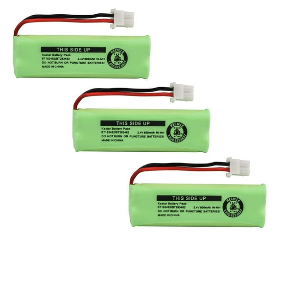 Kastar 3-Pack Battery Replacement for Vtech BT183482, BT283482, Vtech LS6405, Vtech LS6425 LS6425-2 LS6425-3 LS6425-3 LS6425-4, Vtech LS6426 LS6426-3, Vtech LS6475 LS6475-2 LS6475-3, Vtech LS6476