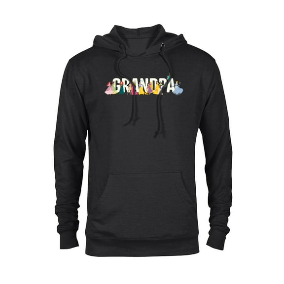 Disney Princess Squad Grandpa Family Trip Vacation Reunion - Pullover Hoodie for Adults - Customized-Black