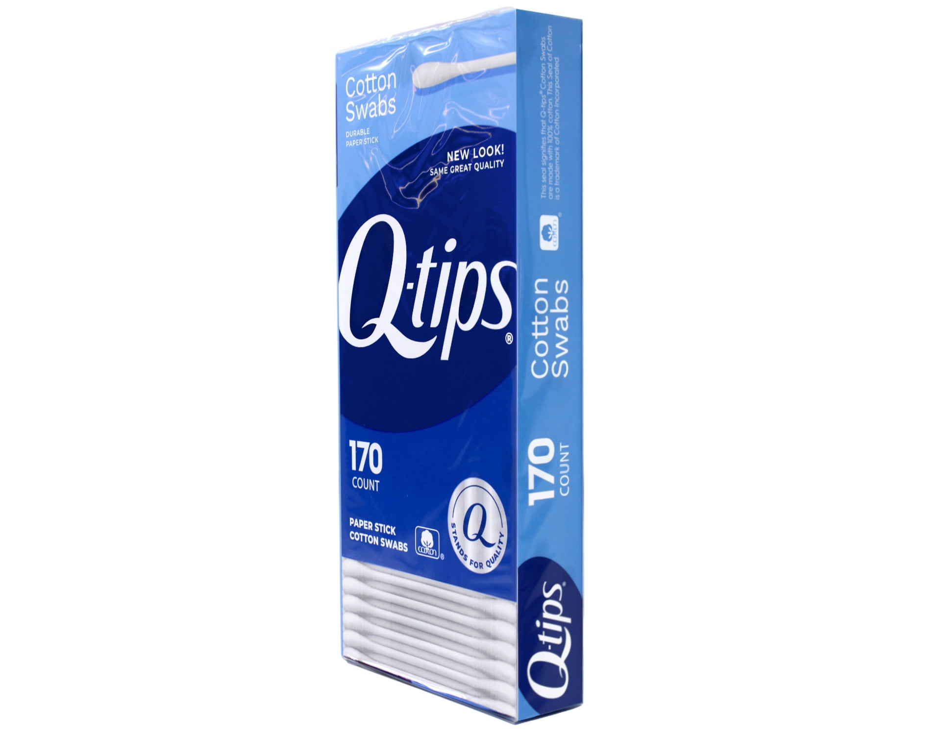Q-Tips Cotton Swabs Gentle Flexible Soft Sticks Use Remover, 170