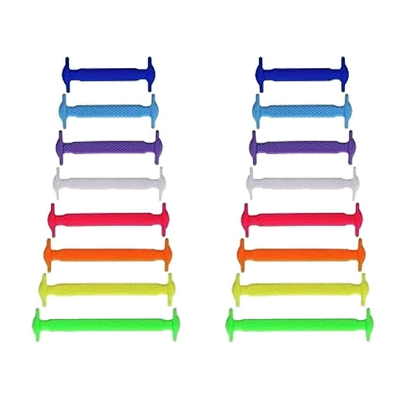 No Tie Silicone Shoelaces for Adults and Kids Elastic Shoe Laces for Sneakers Running Shoes Boots Board Shoes and Casual Shoes