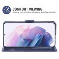 thumbnail image 4 of Compatible with Samsung Galaxy S21 Plus Glaxay S21+ 5G Wallet Case with Tempered Glass Screen Protector and Flip Card Holder Cell Phone Cover for Gaxaly S21+5G S21plus 21S + S 21 21+ G5 Blue, 4 of 8