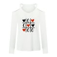 thumbnail image 4 of Pompotops Femmes Casual Imprimé Sexy à Manches Longues Pull-Over à Col en V Tshirt Tops, 4 of 4