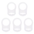 thumbnail image 3 of RABBITH 5pcs Baby Pacifier Holder Adapter Rings Silicone Mam Pacifier Clips Nipple, 3 of 6