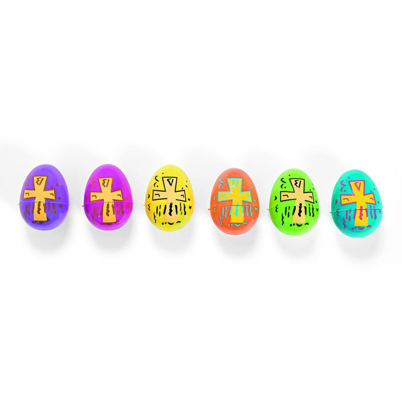 Fun Express Candy-Filled Religious Eggs, 24Pack, Bright Colors