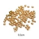 thumbnail image 5 of Naiovety 100 piezas de cuentas de bola redondas con agujeros, cuentas espaciadoras de cobre pulido, suministros de joyería de Metal hechos a mano, Type3 NO3 Naiovety HA065943-01, 5 of 6