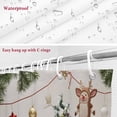 thumbnail image 6 of Shower Curtain 36"W x 78"L Christmas Gnomes Xmas Trees Gifts Fabric Shower Curtains Set with Hooks Water Repellent Bathroom Curtains Machine Washable Bathroom Accessories, 6 of 7
