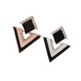 thumbnail image 1 of Pendientes Triangulares de Cristal Qarigey para Mujeres y Niñas 27,3 mm * 36 mm, 1 of 6