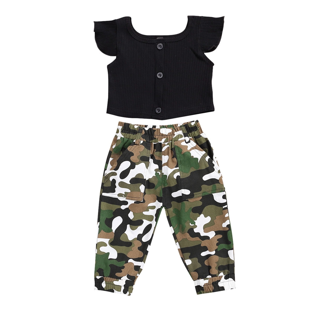 camouflage little girl pants
