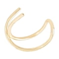 thumbnail image 2 of KAKOWELY Manchette d'Oreille en Acier Inoxydable Non Percée Croisée Clip sur Oreille Cartilage (Doré)0.47"X0.55"X0.39 Pouces, 2 of 4