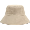 thumbnail image 5 of CoCopeaunts Large Bucket Hat with Windproof Rope Shade Men Fisherman Hat Solid Women Basin Hat Breathable Summer Mesh 2 Sizes, 5 of 8