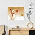 thumbnail image 6 of Naloa Christmas Snowman Gift Print Canvas Bathroom Wall Art,Bathroom Wall Art Decoration, Canvas Poster Prints,Decorative Paintings for Living Room, Bathroom, Kids Room, 6 of 6