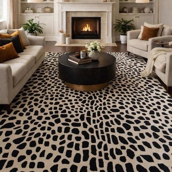 [Room Decor Rug]Carpet Leopard Print Rug, Modern Carpet