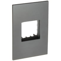 Legrand Adorne AWP1G2MG6 1-Gang Wall Plate, Magnesium | 6 Pack